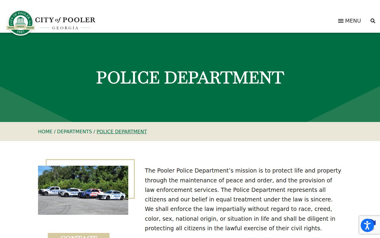Pooler warrant records police contact source